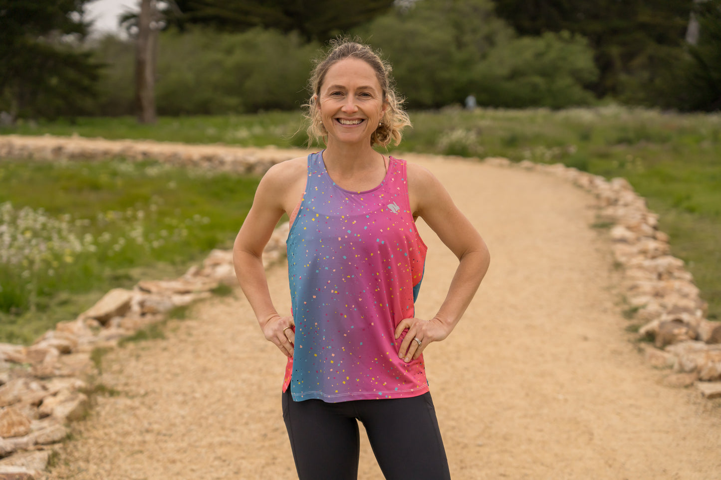 SIB Pace Tank: Santa Cruz Confetti Sunrise