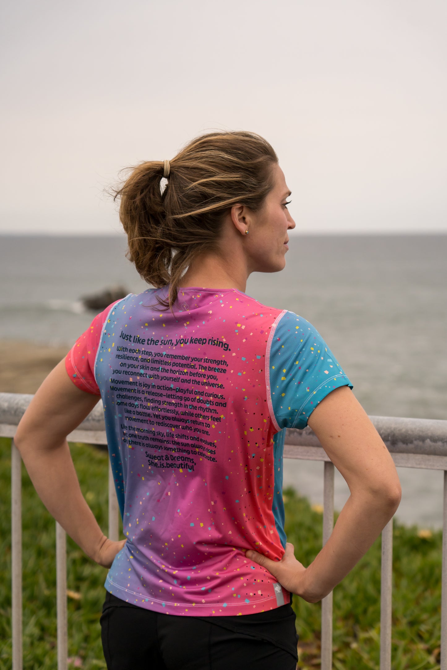 SIB Pace Tee: Santa Cruz Confetti Sunrise