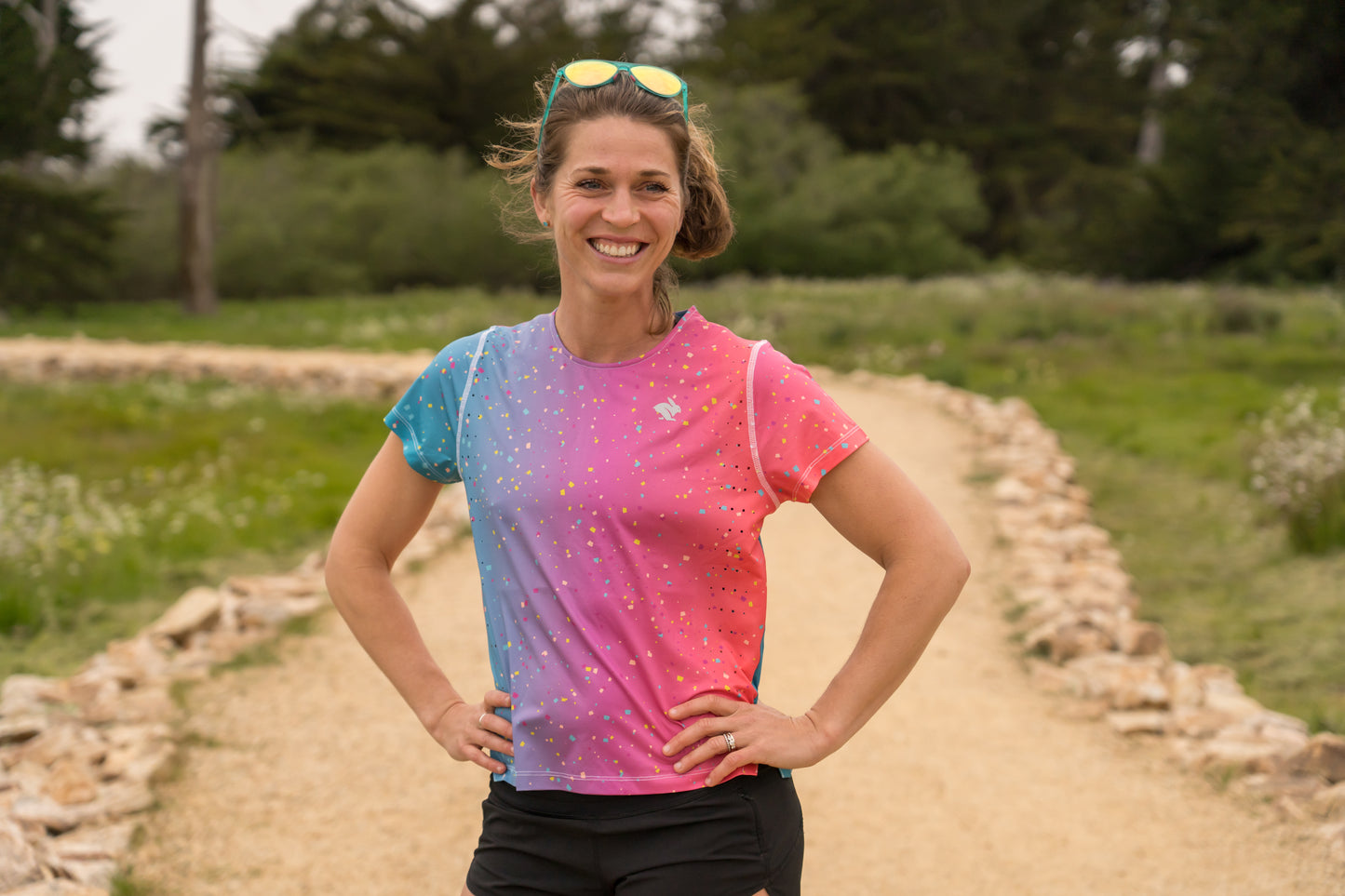 SIB Pace Tee: Santa Cruz Confetti Sunrise