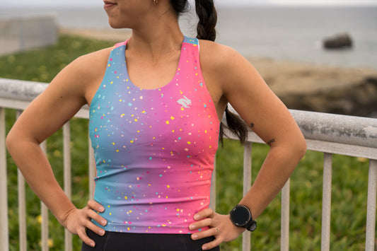 SIB Crusher Crop: Santa Cruz Confetti Sunrise